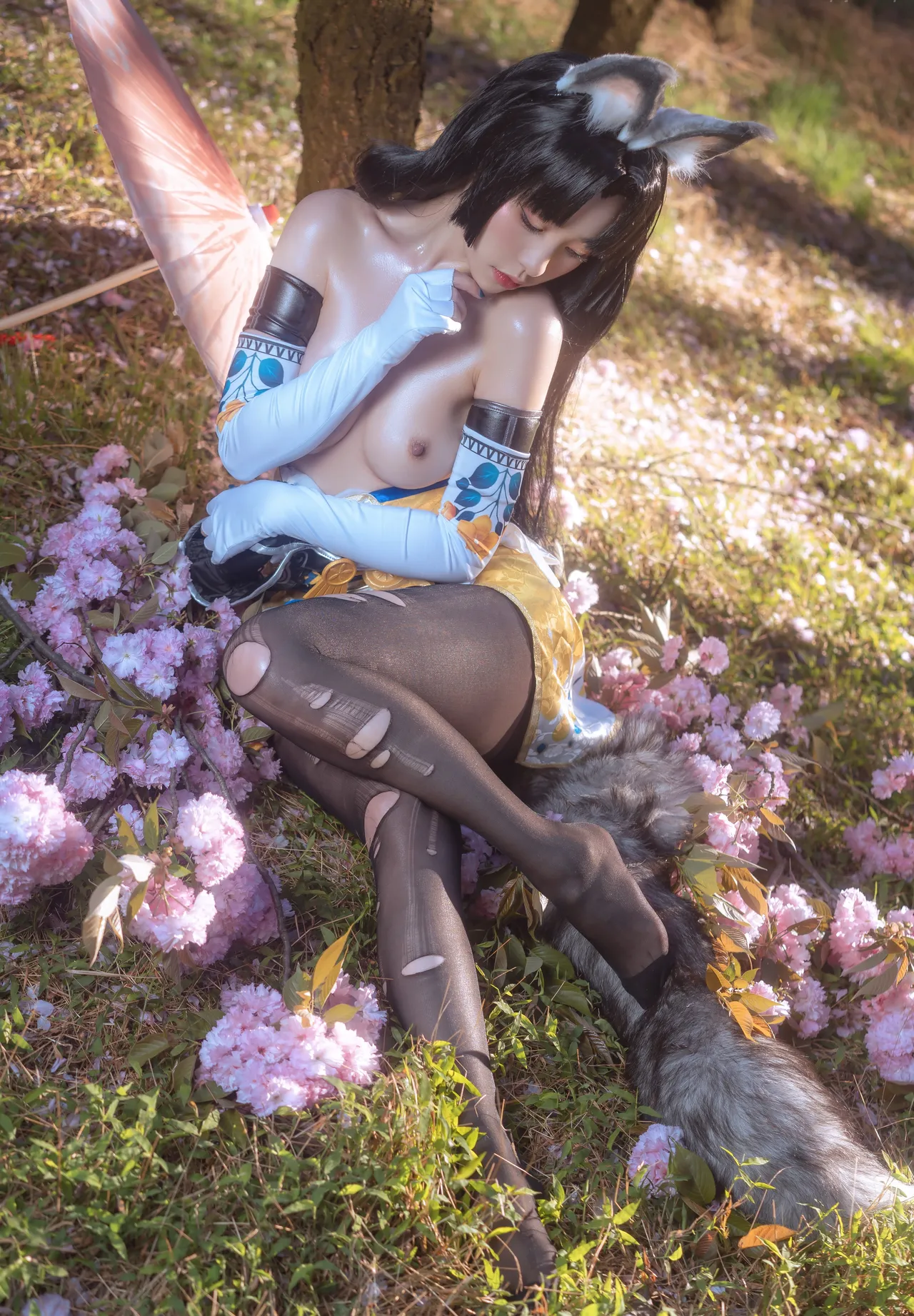 Nekokoyoshi (爆机少女喵小吉) cosplay Tsuchimikado Kurumi - NarakaBladepoint-erohere9.webp